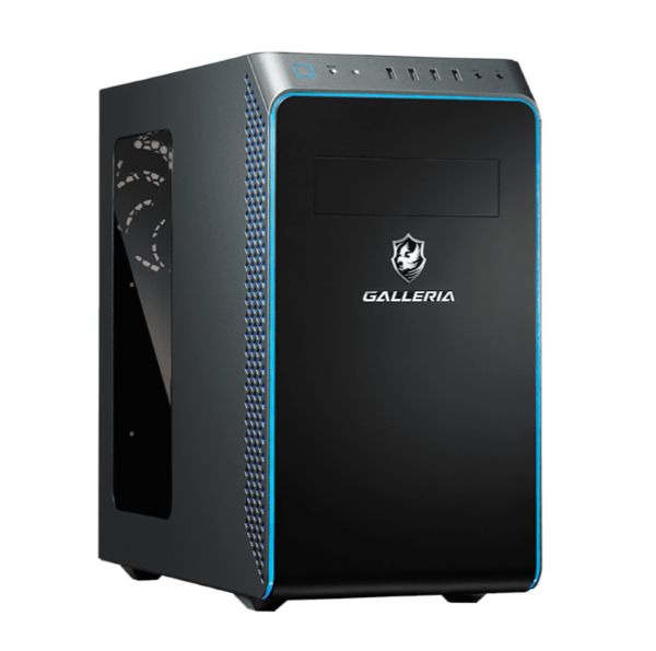 GALLERIA RM7C-R57（Intel Core Ultra搭載）のゲーミングPCの外観（斜め）