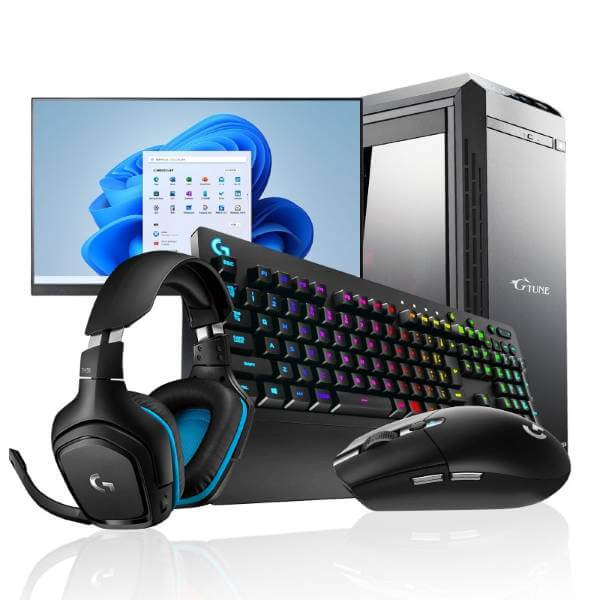 G-Tune DG-I7G70 ゲーミングPCと周辺機器（モニター、ヘッドセット、キーボード、マウス）のスターター5点セット
