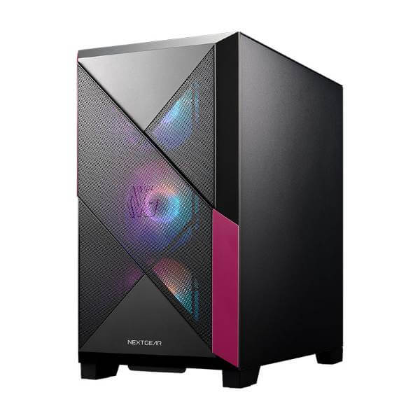 NEXTGEAR JG-A7G6T（ブラックモデル）のゲーミングPCの外観