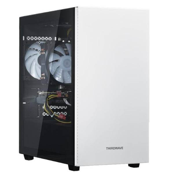 サードウェーブ Lightning G AT7XRW（ホワイトモデル）のゲーミングPCの外観