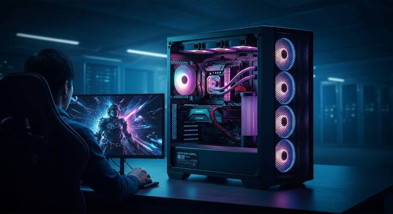 最強スペックのゲーミングPCとワークステーション級の性能を象徴するハイエンドな環境